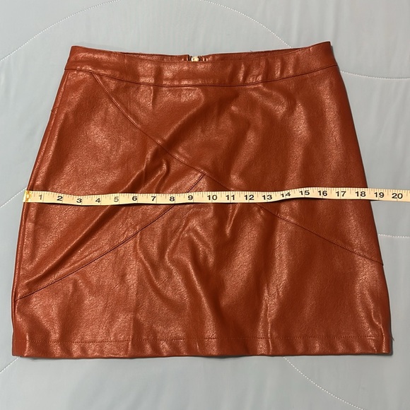 Amazon Brown Pleather Skirt - Picture 5 of 7